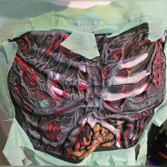 Spirit Zombie Surgeon Costume - Light Green - Picture 4 of 8